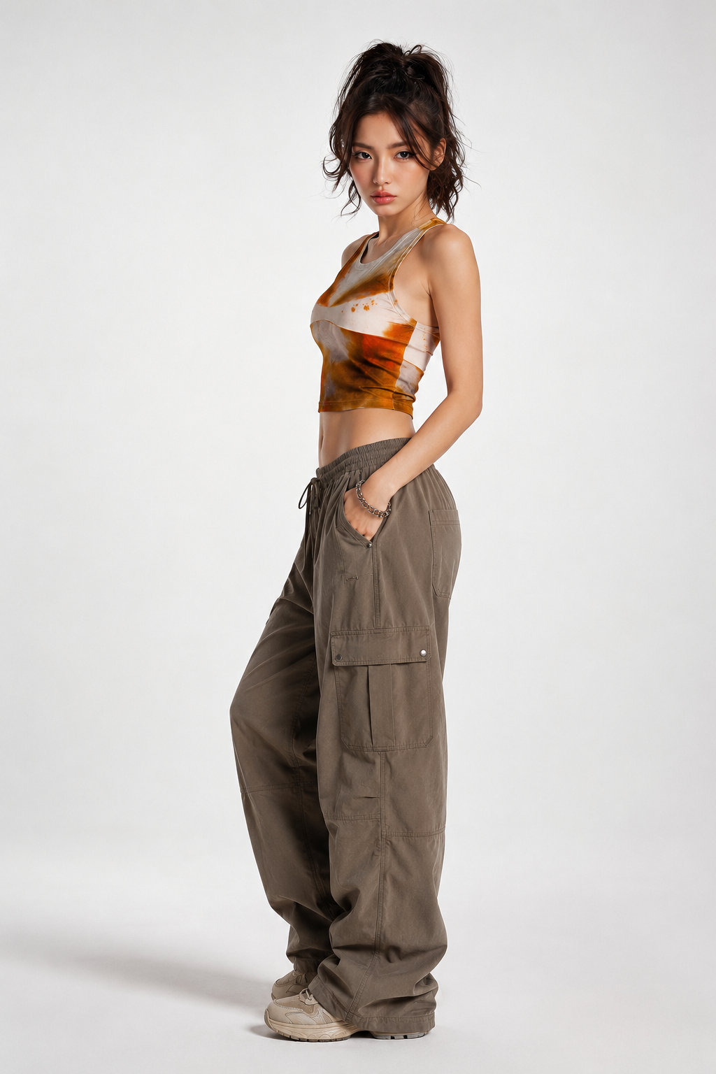 Rust Mirage Crop Tank