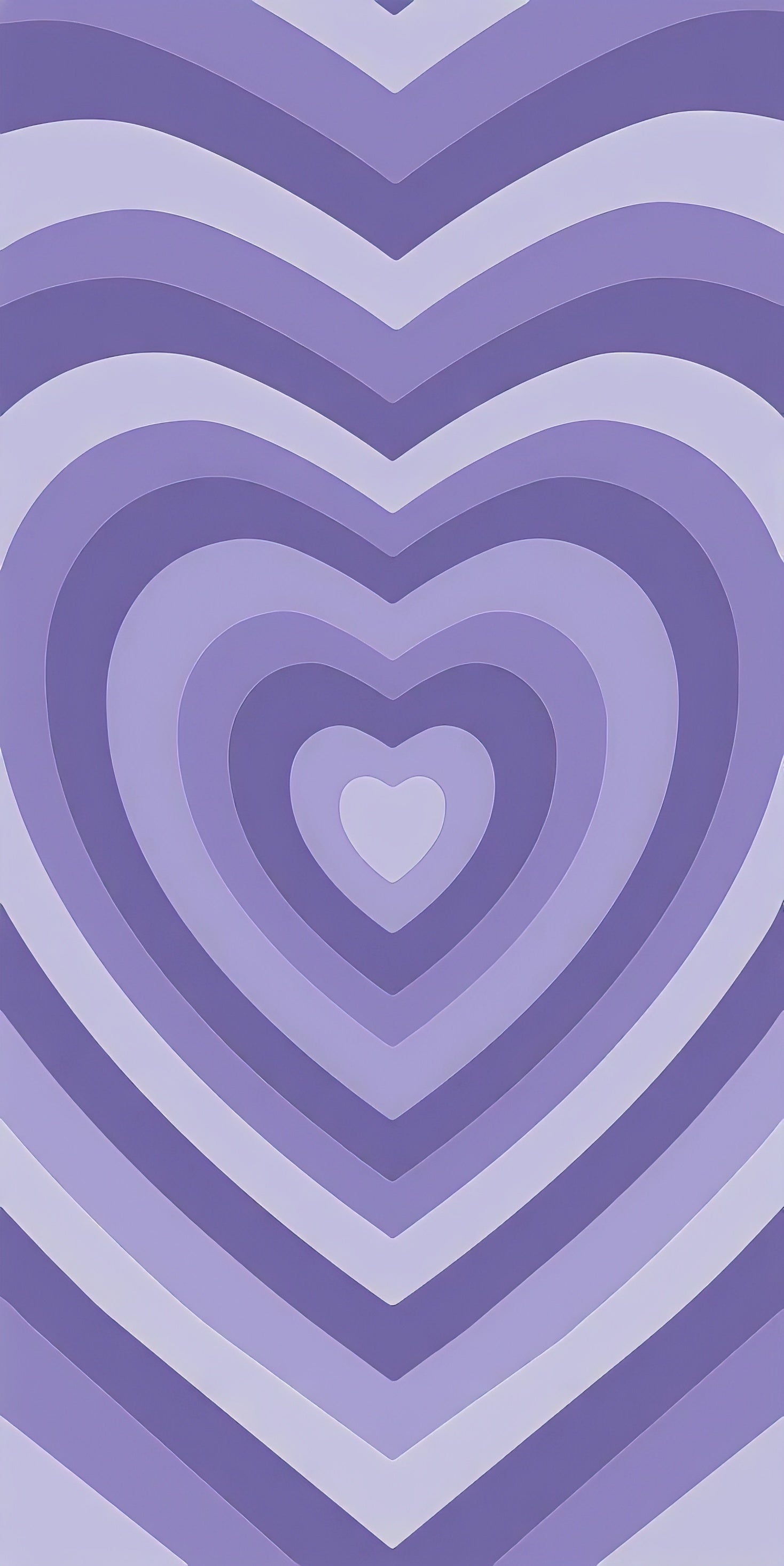 Purple Hearts iPhone Glass Cover