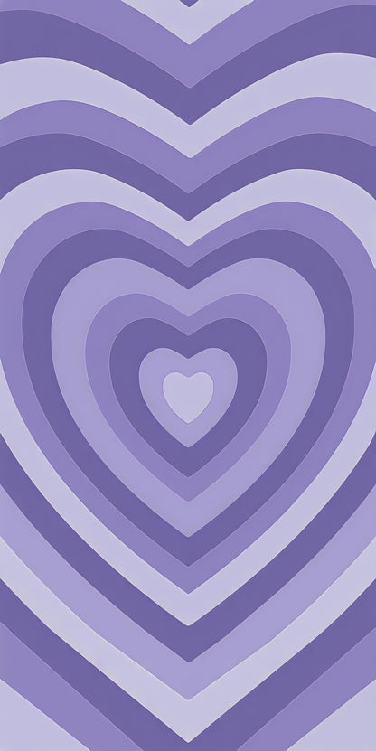 Purple Hearts iPhone Glass Cover