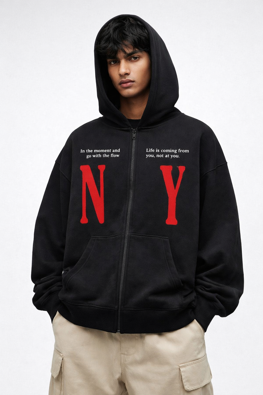 NY Flow Unisex Zipper Hoodie