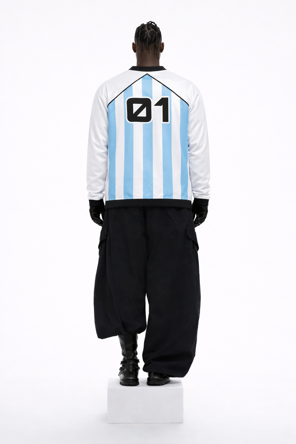 “Victory 01” White Jersey Tee