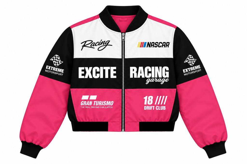Pitlane Pink Crop Jacket