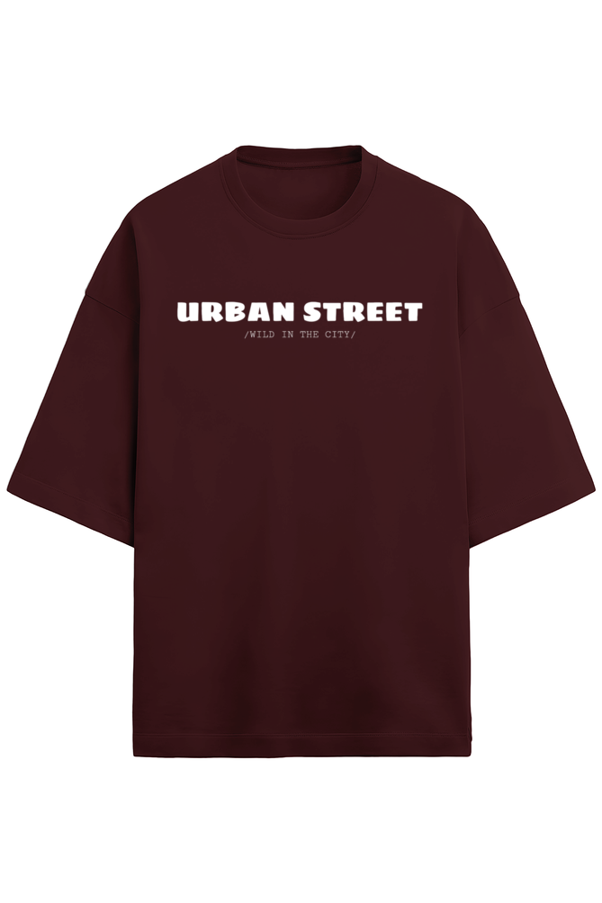 Thunder Maroon Terry Cotton Tee