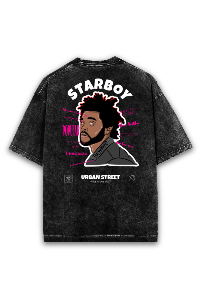 Weeknd Acid Wash Tee