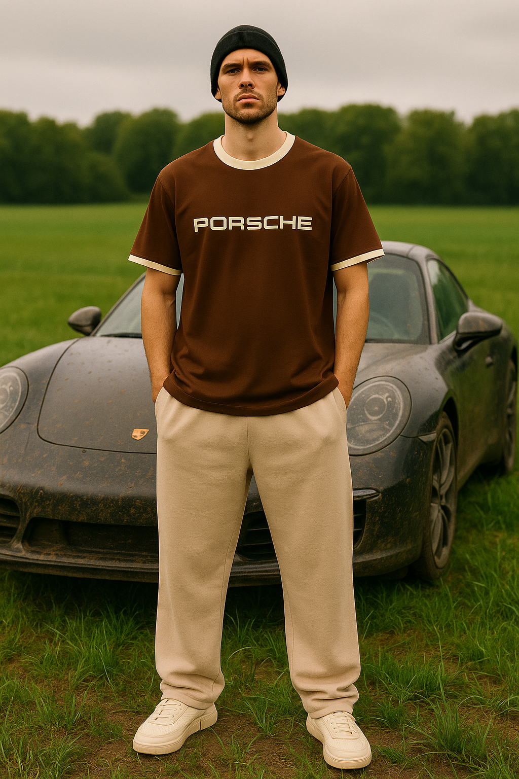 PORSCHE Retro Ringer Tee