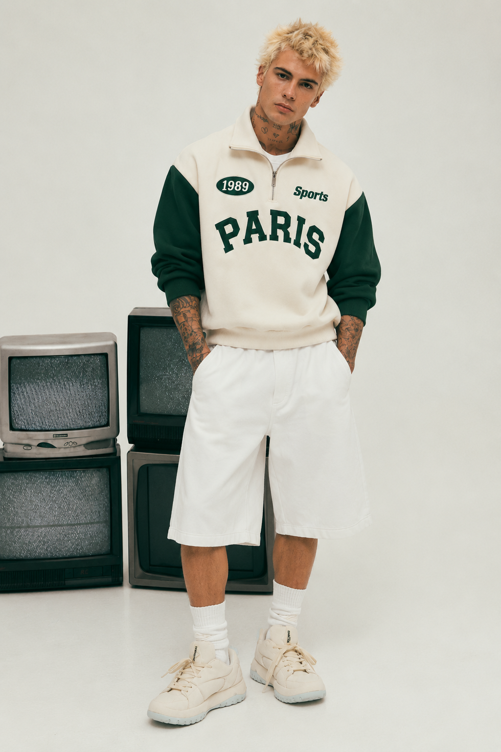 Paris Zip Top Sweatshirt