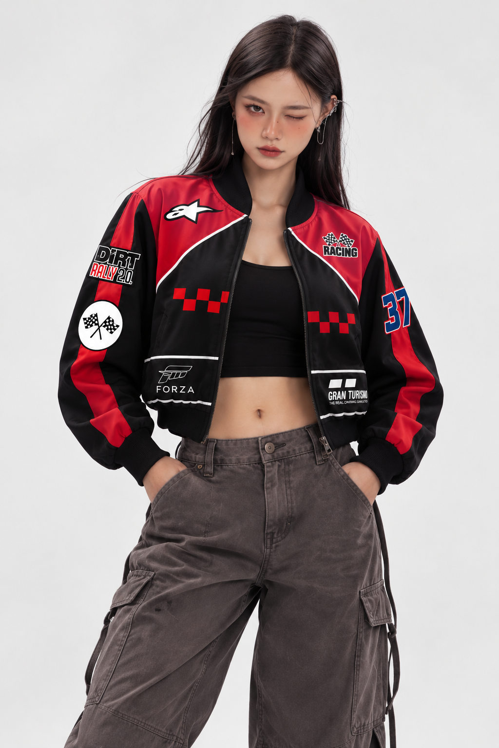 GT Racing Bomber Cropped