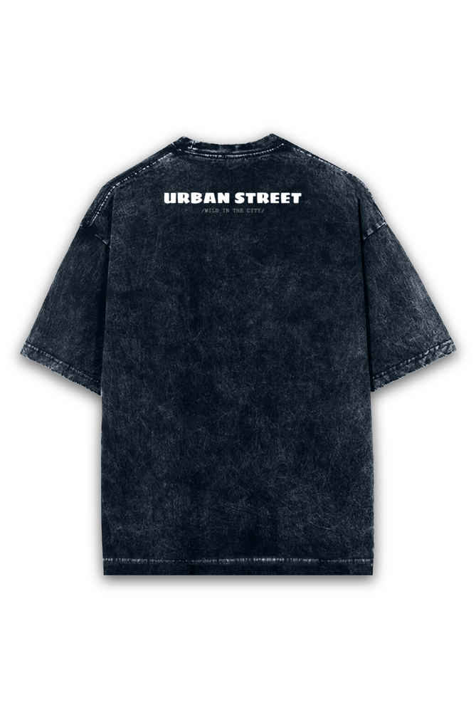 Undecided Navy Blue Acid Wash Tee