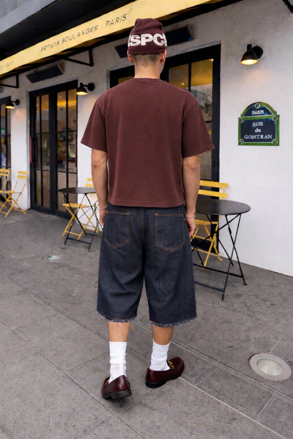 Marlboro Brown Cropped Tee