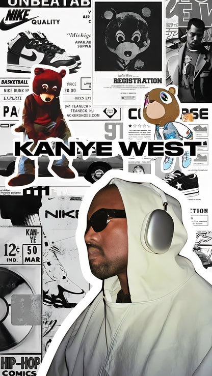 Kanye West IPhone Glass Back Cover