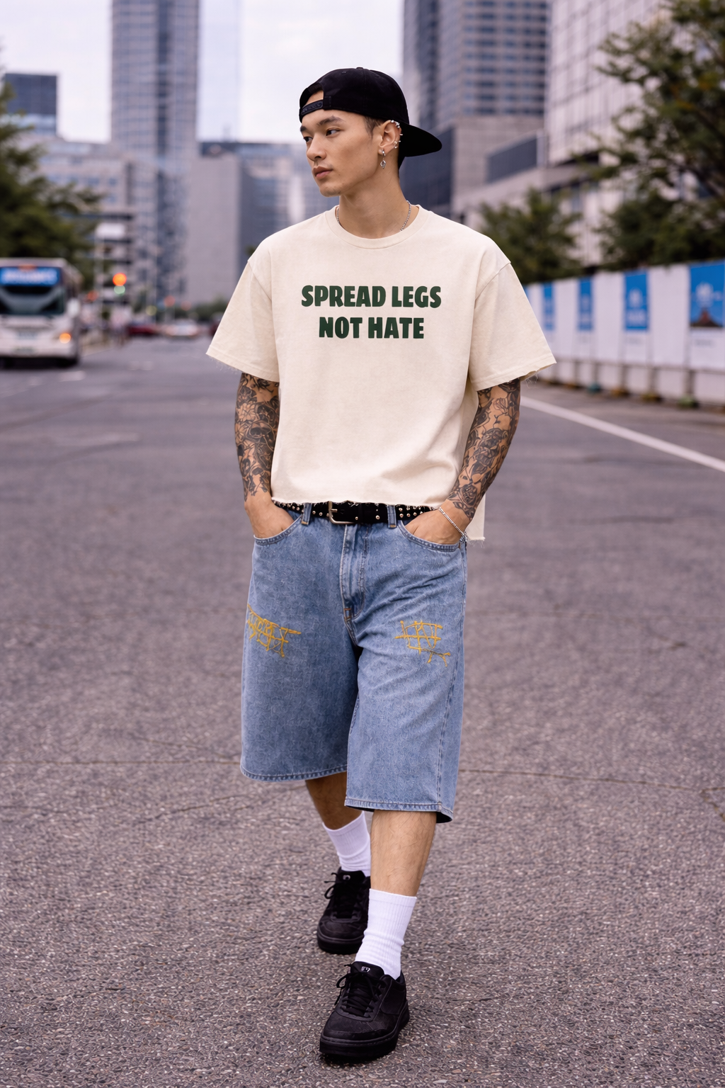 Off White Core Cropped Tee