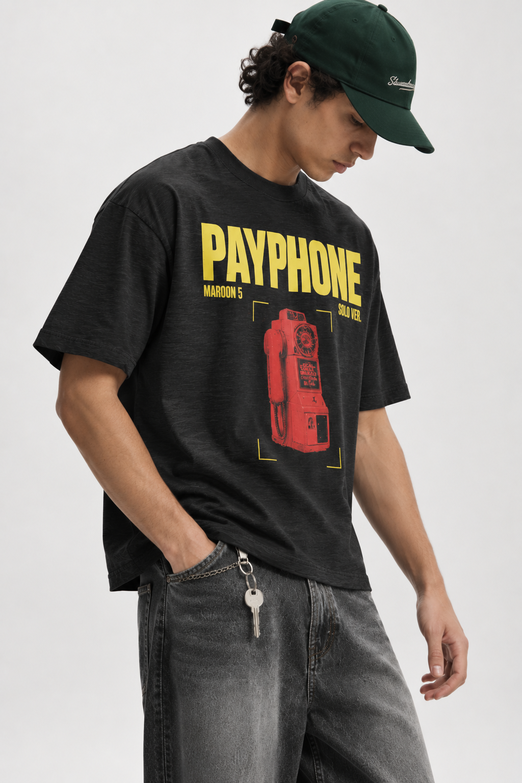 Payphone Black Slub Tee