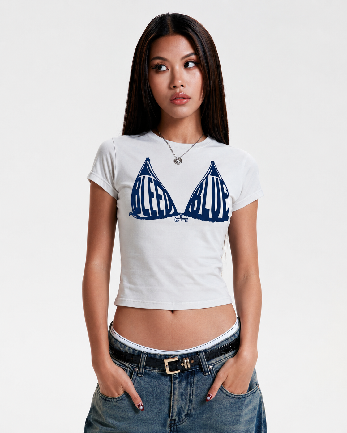 BLEED BLUE Baby Tee