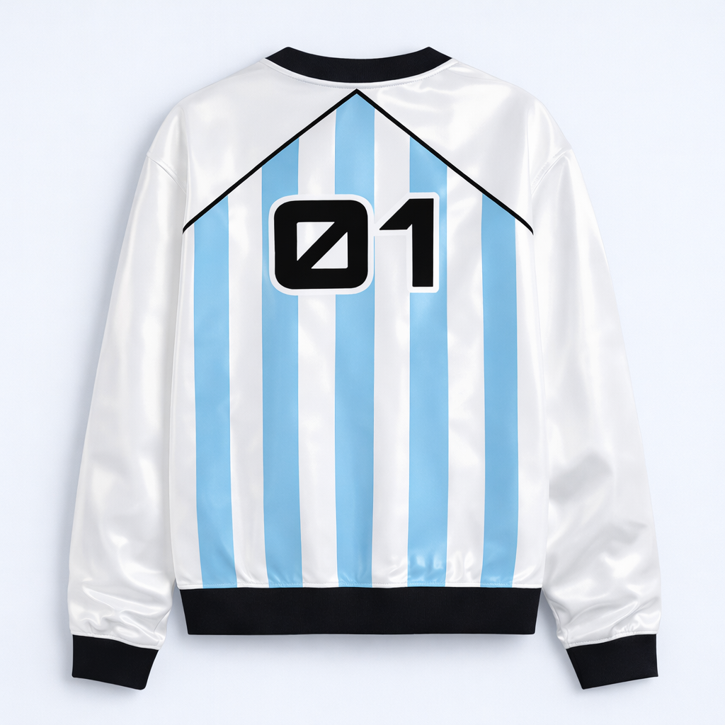 “Victory 01” White Jersey Tee