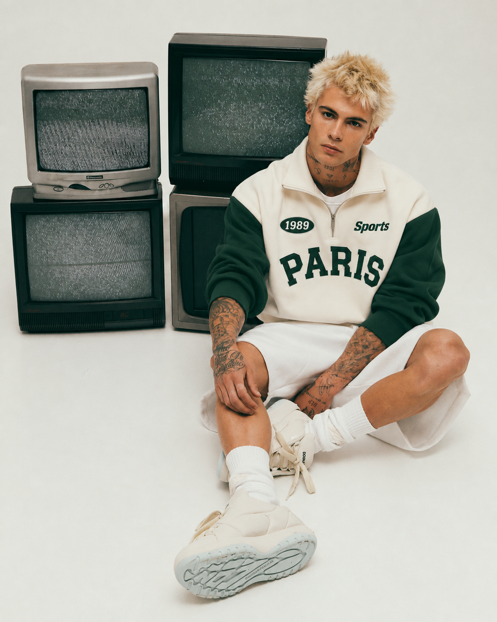 Paris Zip Top Sweatshirt