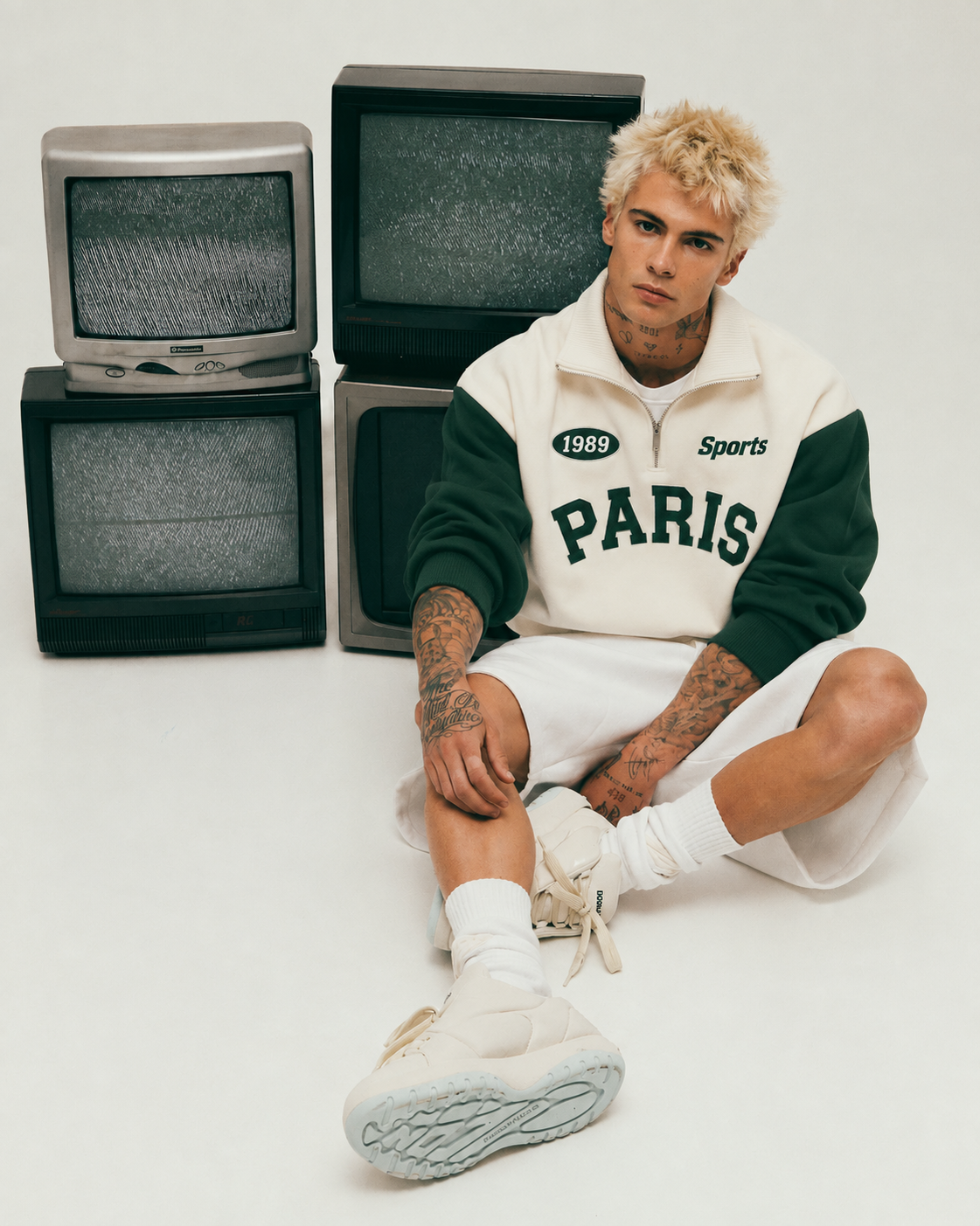 Paris Zip Top Sweatshirt