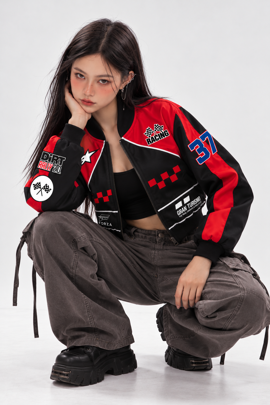 GT Racing Bomber Cropped