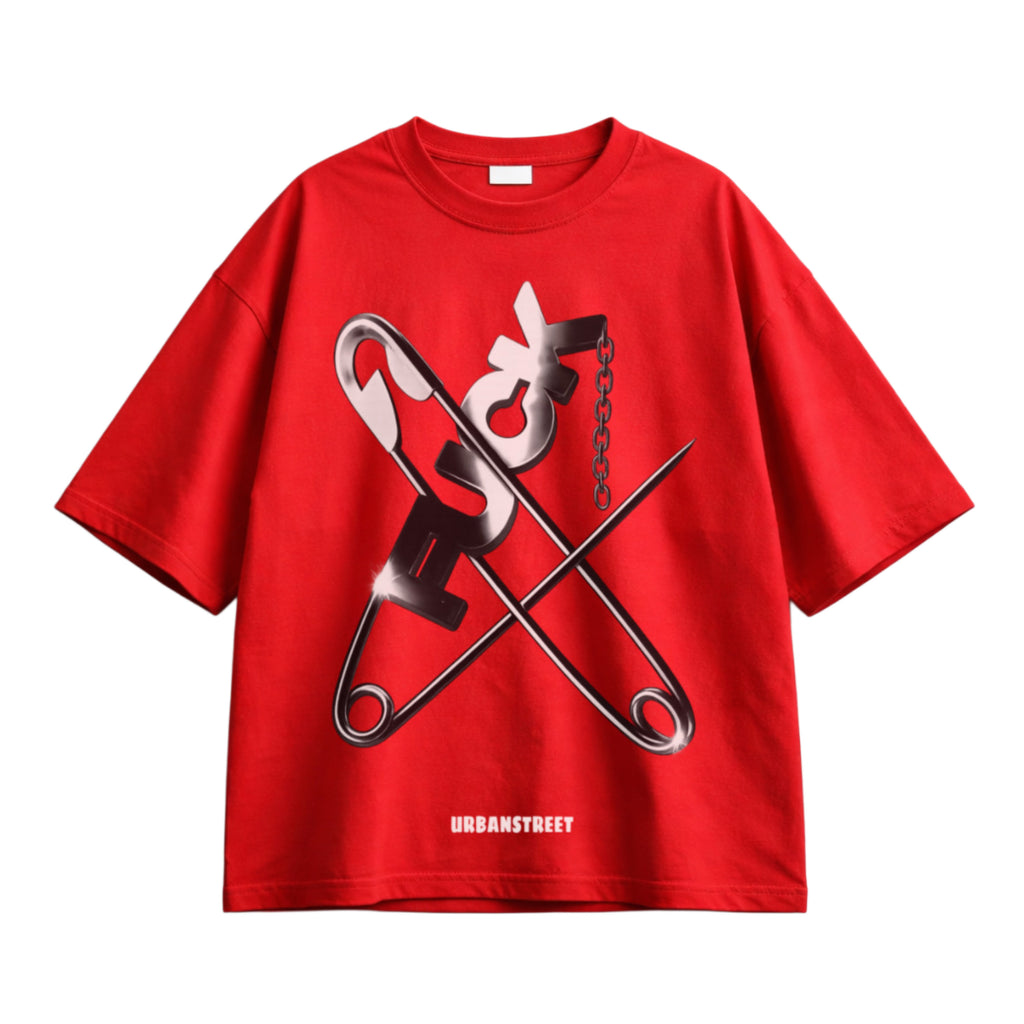 Pinned Core Red Boxy Tee