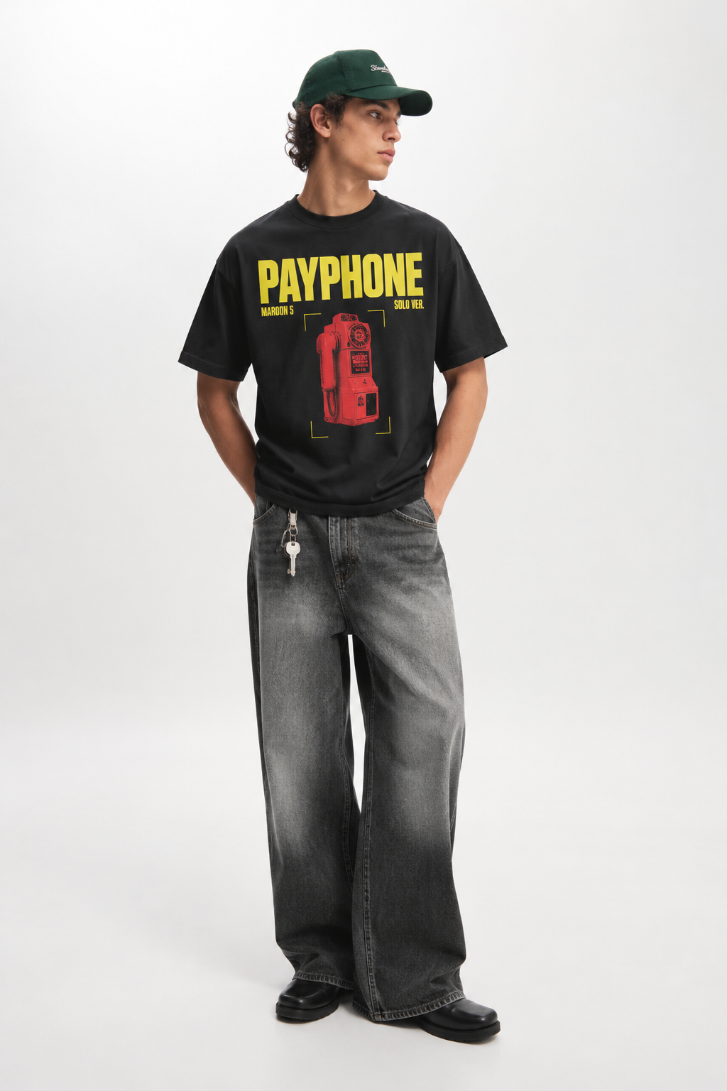 Payphone Black Slub Tee