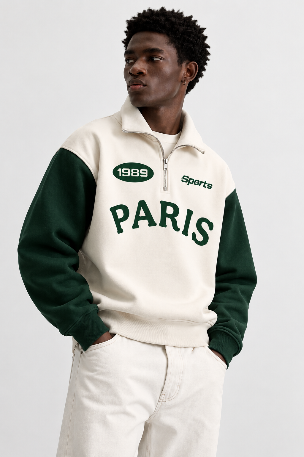Paris Zip Top Sweatshirt