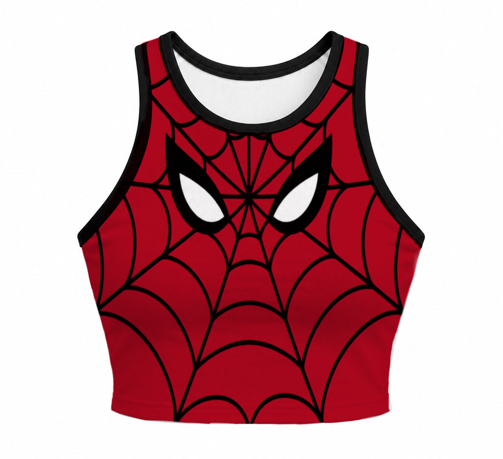 Web Slinger Crop Tank
