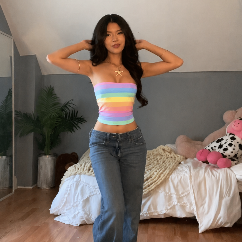 Candy Stripe Tube Top