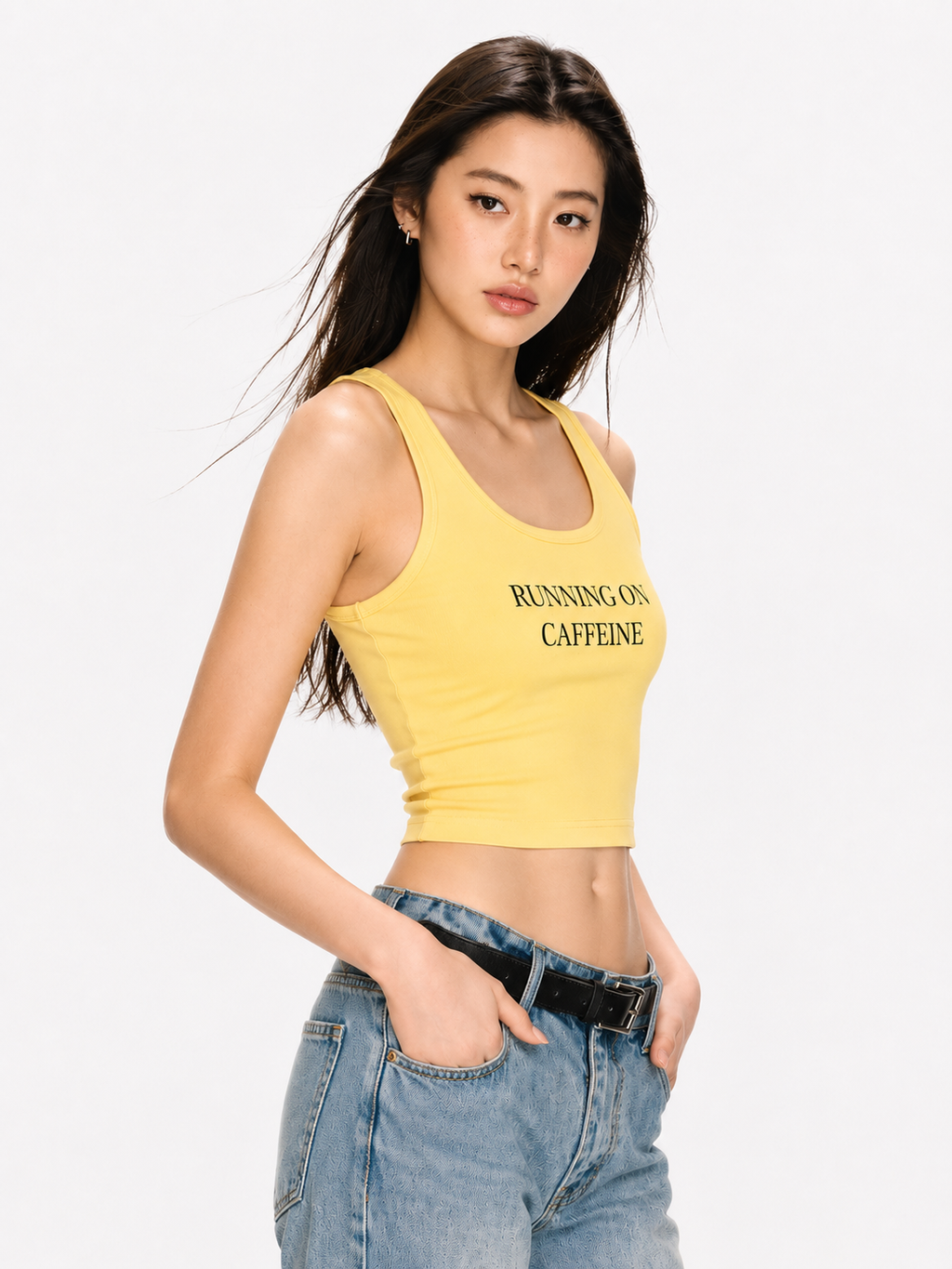 Butter Yellow Crop Tank