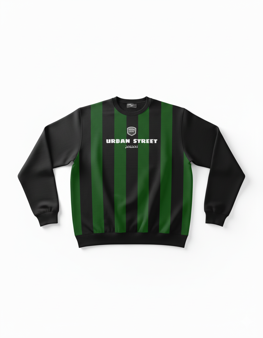 Jersey Striped Sweatshirt