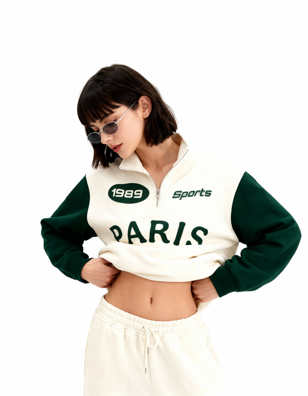 Paris Zip Top Sweatshirt