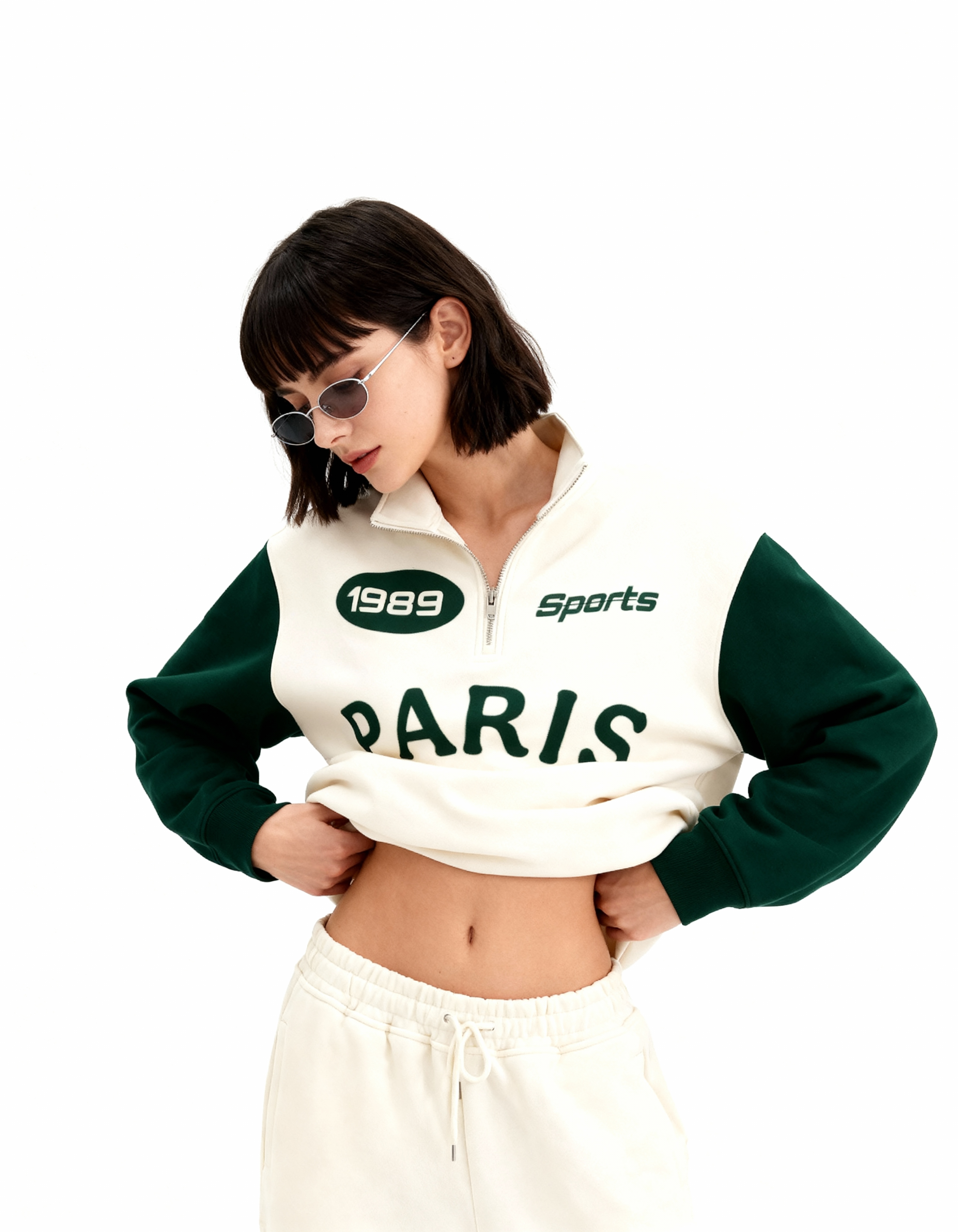 Paris Zip Top Sweatshirt