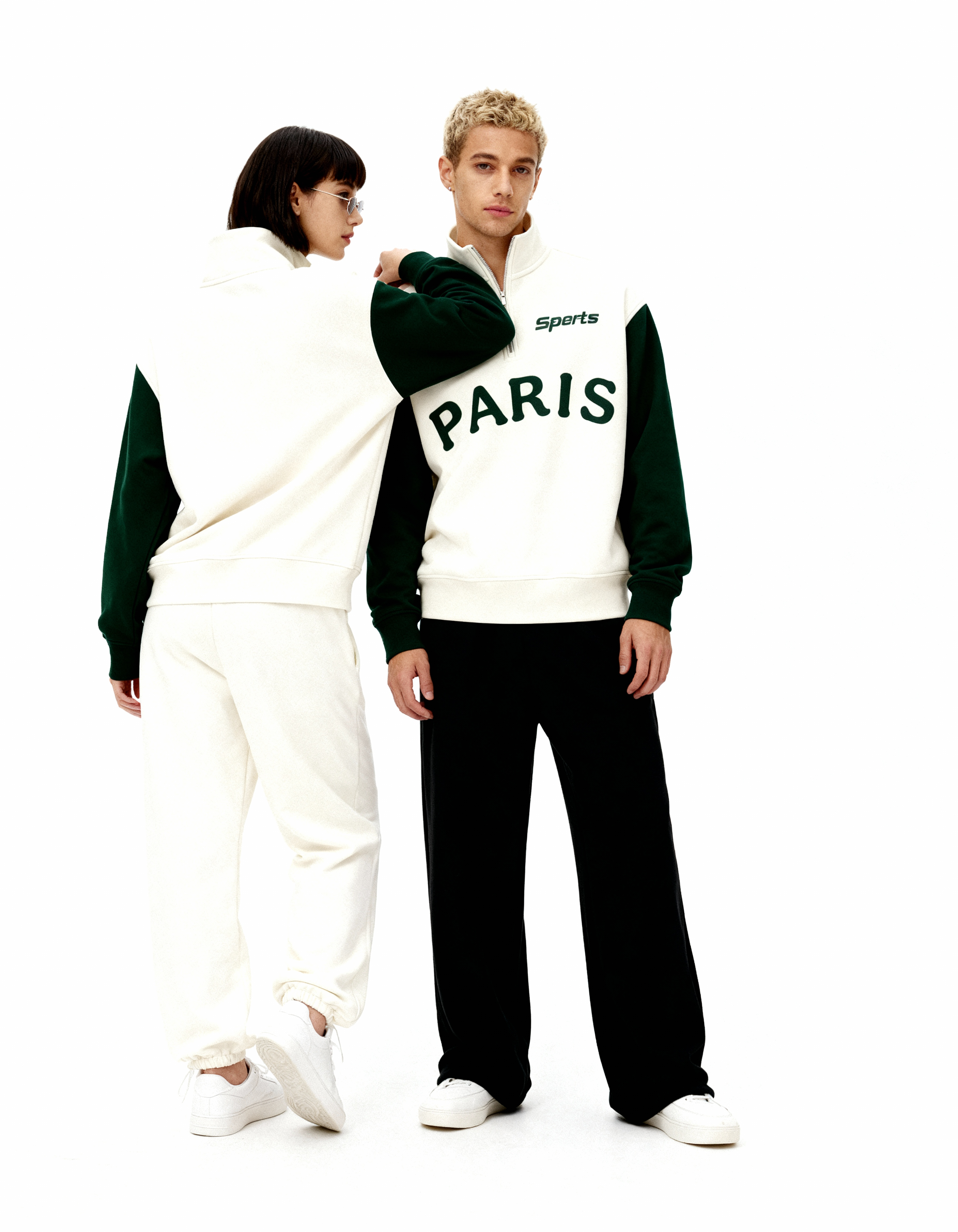Paris Zip Top Sweatshirt
