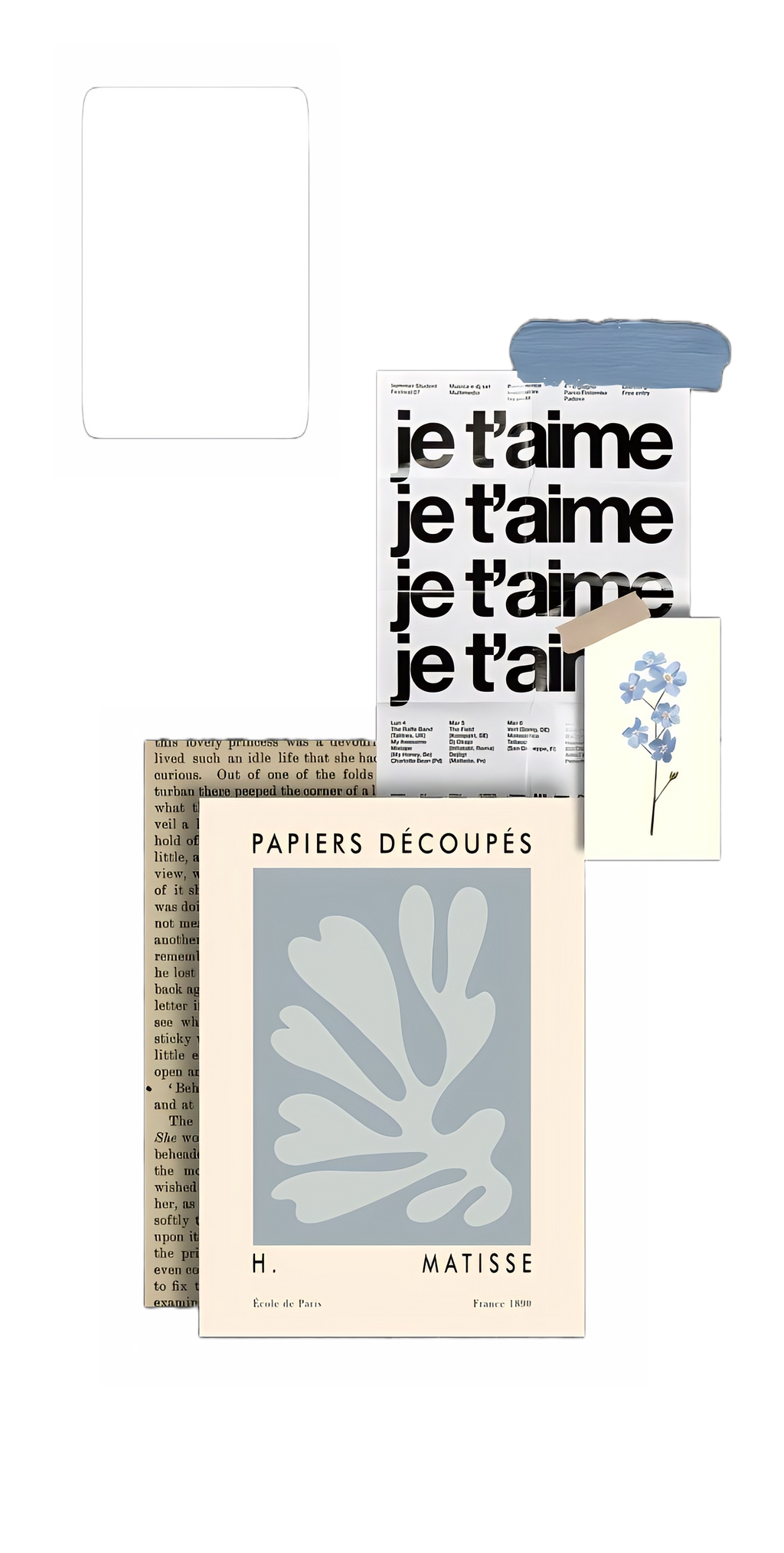 je t'aime Transparent iPhone Glass Cover