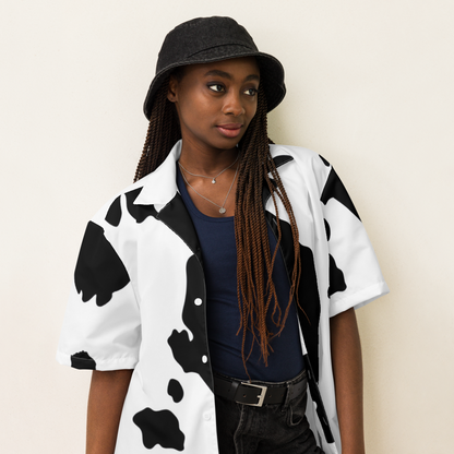 Moo Print Relaxed Fit Shirt