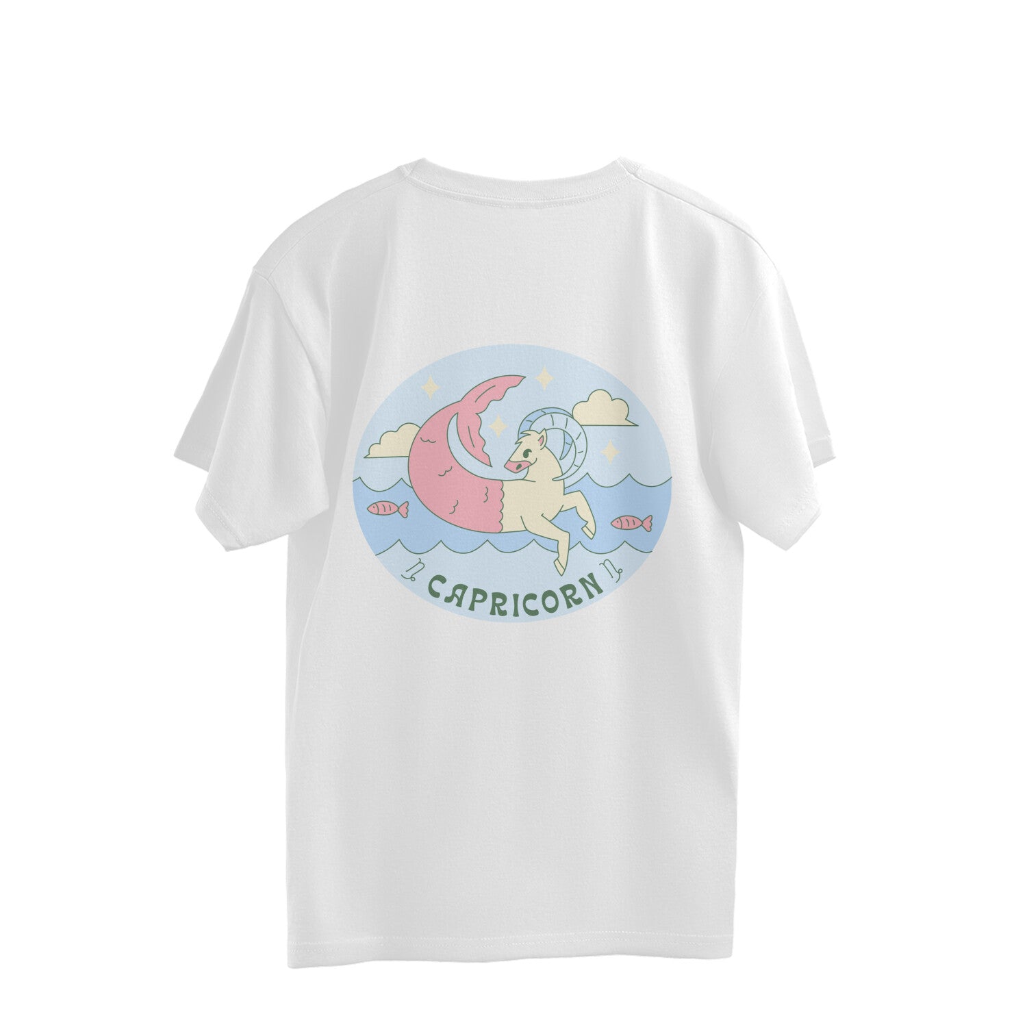 Capricorn Zodiac Oversized Fit Tee
