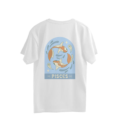 Pisces Zodiac Oversized Fit Tee