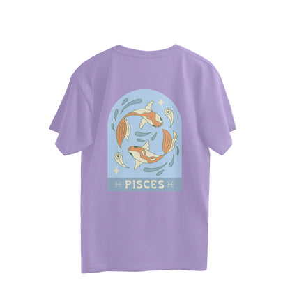 Pisces Zodiac Oversized Fit Tee