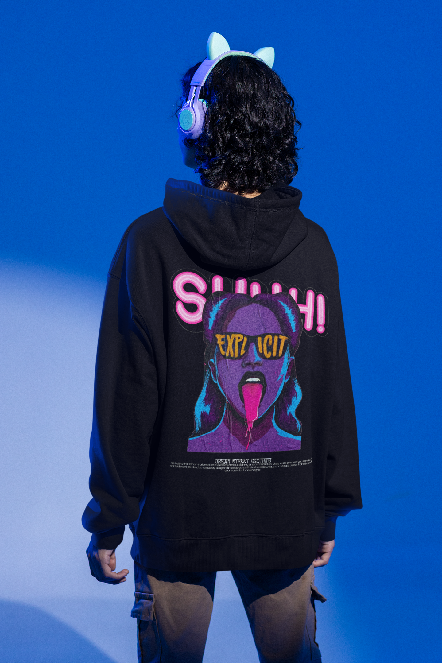 Explicit Oversized Fit Hoodie
