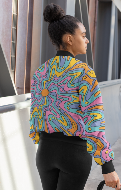 Psychedelic Trippy Bomber Jacket