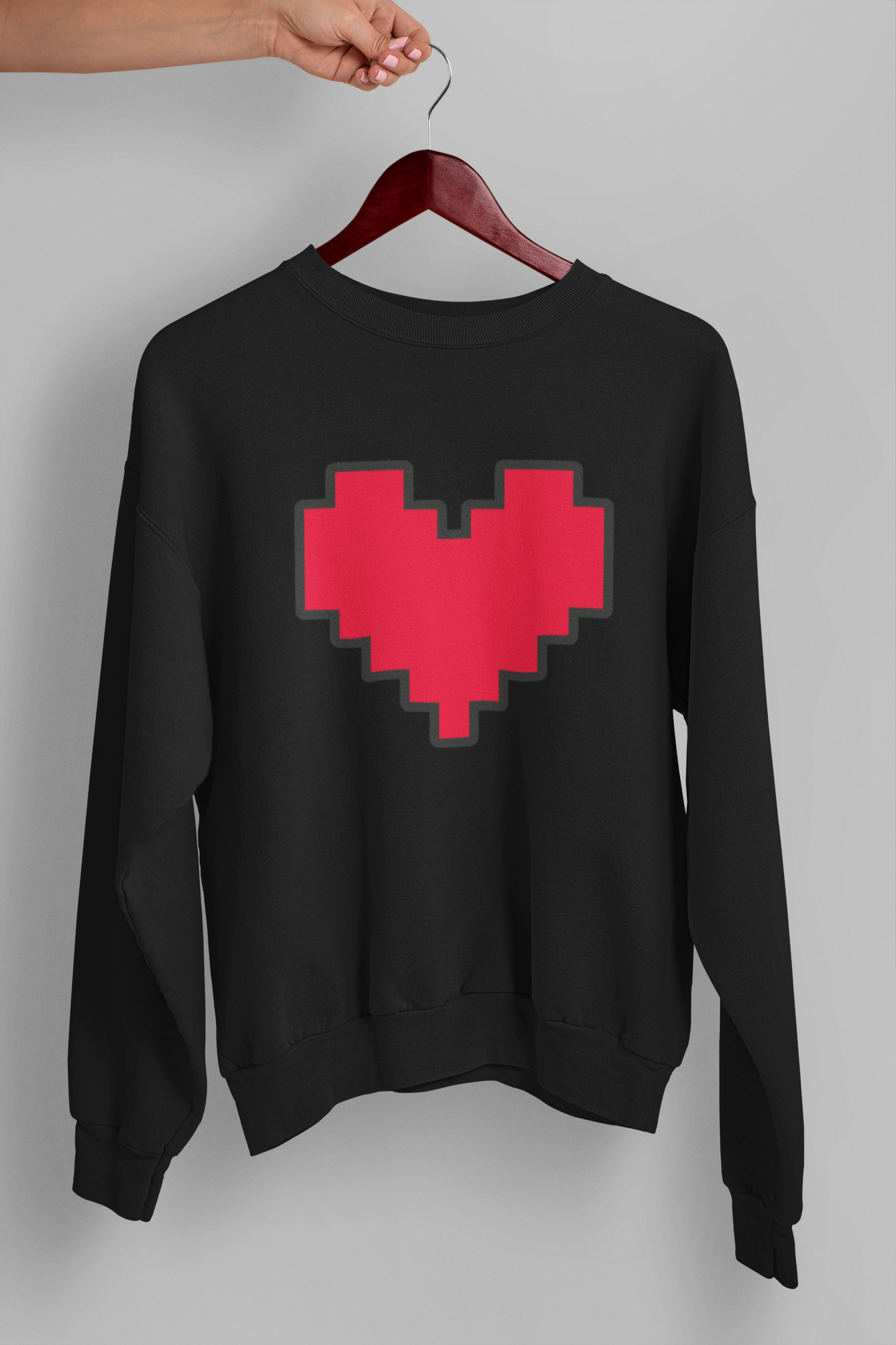 Red Heart Oversized Fit Sweatshirt