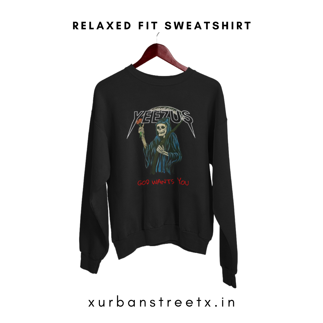 Yeezus Ye Oversized Fit Sweatshirt
