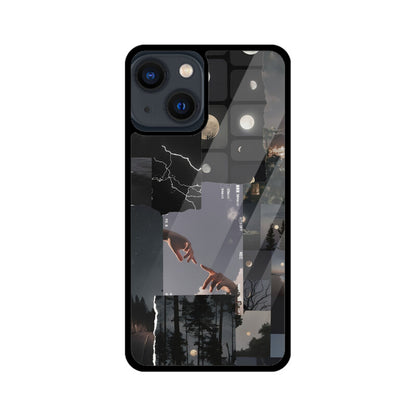 Moon Collage iPhone Glass Cover