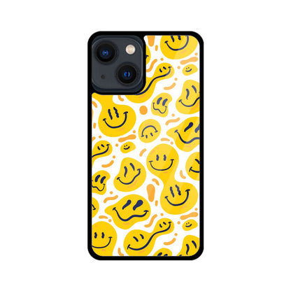 Melting Smiles Yellow Glass Cover