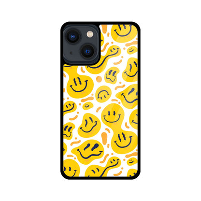 Melting Smiles Yellow Glass Cover