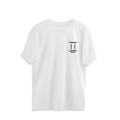 Gemini Zodiac Oversized Fit Tee