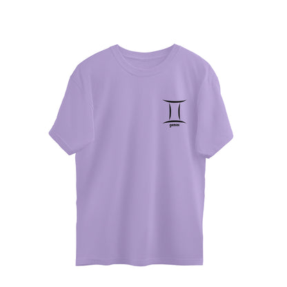 Gemini Zodiac Oversized Fit Tee