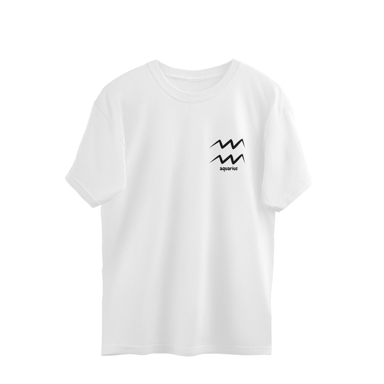 Aquarius Zodiac Oversized Fit Tee
