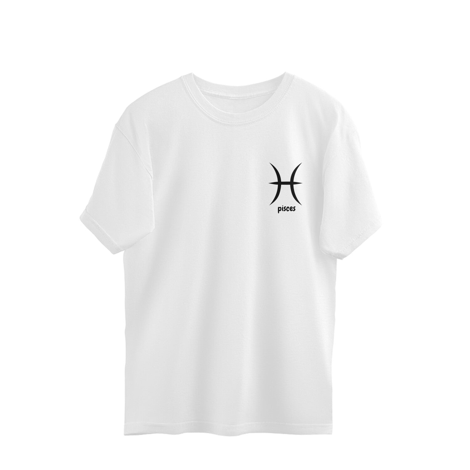 Pisces Zodiac Oversized Fit Tee