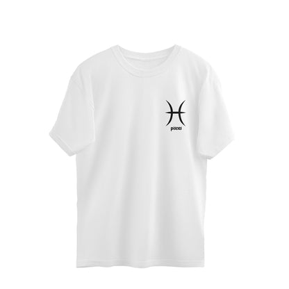 Pisces Zodiac Oversized Fit Tee