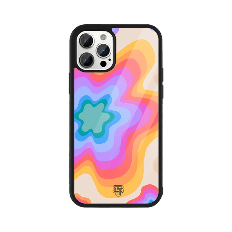 Floral Design iPhone Glass Cover