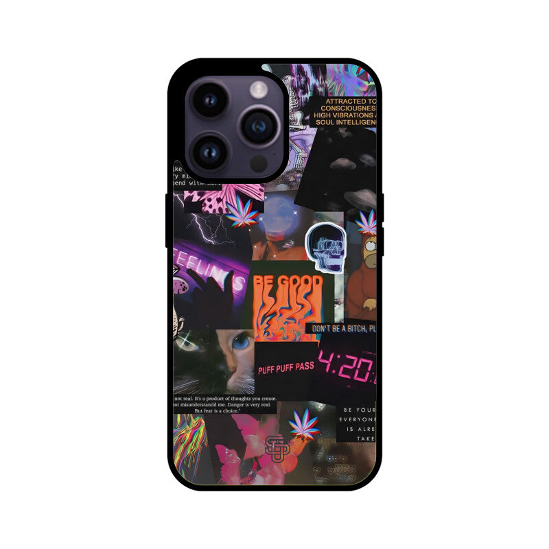 Aesthetic Collage iPhone Glass Cover